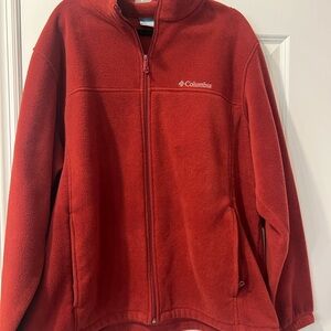 Columbia Burgundy Fleece Jacket